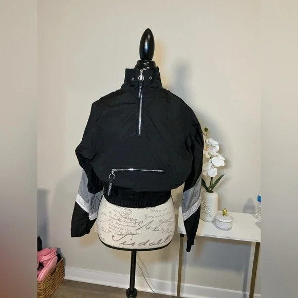 BCBGeneration Black and Gray Women's Jacket - Picture 2 of 6